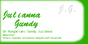 julianna gundy business card